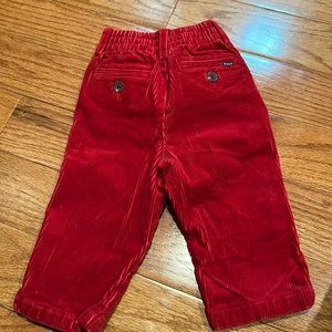 Polo red corduroy pants